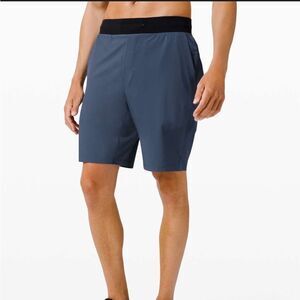 Lululemon The Short 9” black navy blue iron medium m shorts running